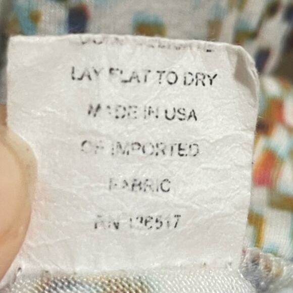 Market Spruce  Diamond V Neck tunic  3/4 Sleeves Stitch Fix size Medium - Picture 10 of 12